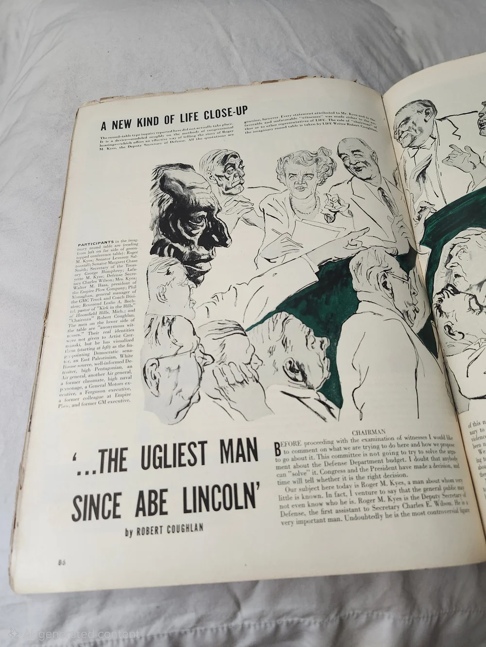Vintage August 10, 1953 Life Magazine-Model Anne Gunning on the Cover